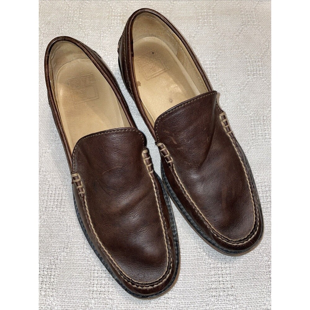 Frye Men’s Casual Loafer Size 9.5 M Brown Leather Comfort Relaxed Going Out